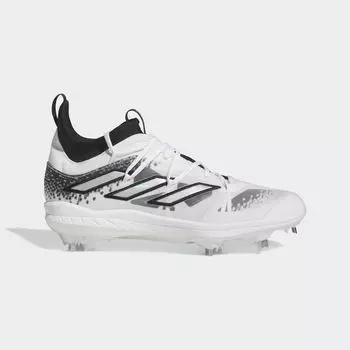 Бутсы Adizero Afterburner 9 NWV Adidas, цвет Core Black/Silver Metallic/Cloud White