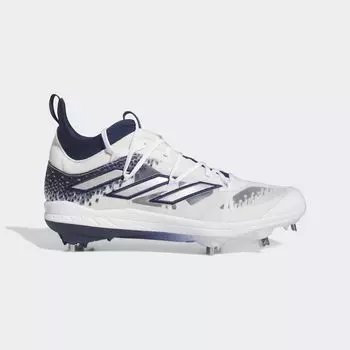 Бутсы Adizero Afterburner 9 NWV Adidas, цвет Team Navy Blue 2/Silver Metallic/Cloud White