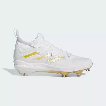 Бутсы Adizero Afterburner 9 NWV Adidas, цвет Cloud White/Gold Metallic/Cloud White