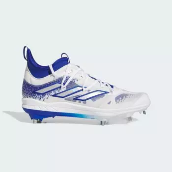 Бутсы Adizero Afterburner 9 NWV Adidas, цвет Royal Blue/Silver Metallic/Cloud White