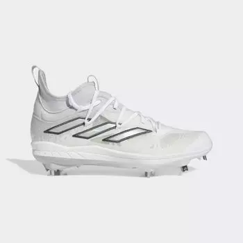 Бутсы Adizero Afterburner 9 NWV Adidas, цвет Team Light Grey/Silver Metallic/Cloud White