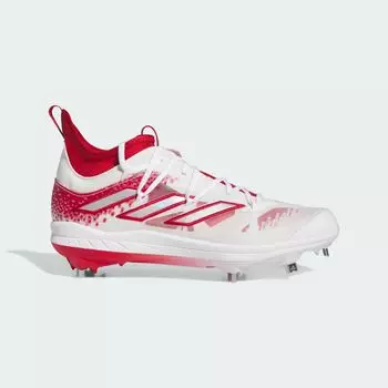 Бутсы Adizero Afterburner 9 NWV Adidas, цвет Team Power Red 2/Silver Metallic/Cloud White