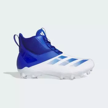 Бутсы Adizero Chaos для американского футбола Adidas, цвет Cloud White/Royal Blue/Cloud White