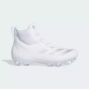 Бутсы Adizero Chaos Football Lineman Adidas, цвет Cloud White/Silver Metallic/Cloud White