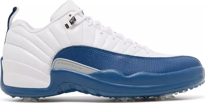 Бутсы Air Jordan 12 Low Golf French Blue, белый