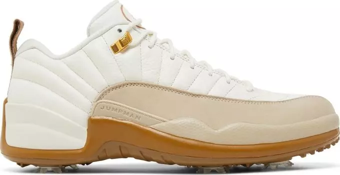 Бутсы Air Jordan 12 Low Golf Sail, кремовый