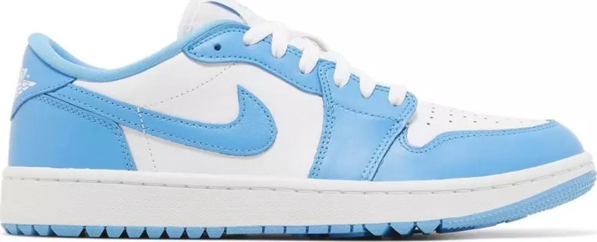 Бутсы Air Jordan 1 Low Golf UNC, белый