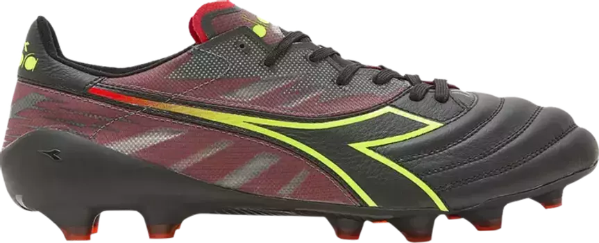 Бутсы Brasil Elite Veloce Made in Italy LPX Black Yellow Red, черный