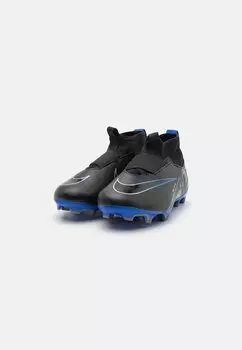 Бутсы бутсы Jr Mercurial 9 Academy Mg Unisex Nike, черный/хром/гипер королевский