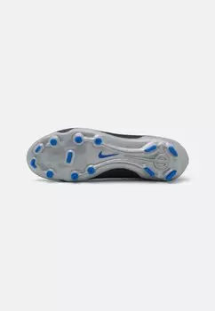 Бутсы бутсы Tiempo Legend 10 Academy Fg/Mg Nike, черный/хром/гипер королевский