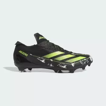 Бутсы для американского футбола Adizero Electric Zubaz Adidas, цвет Core Black/Team Solar Yellow 2/Cloud White
