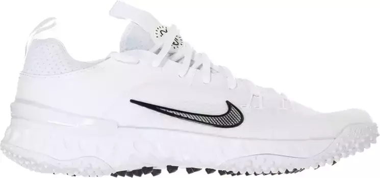 Бутсы для лакросса Nike Alpha Huarache 9 Varsity Turf, белый/черный