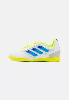 Бутсы для мини-футбола Super Sala 2 Unisex adidas Performance, обувь белая/команда королевского синего/команда солнечно-желтая 2