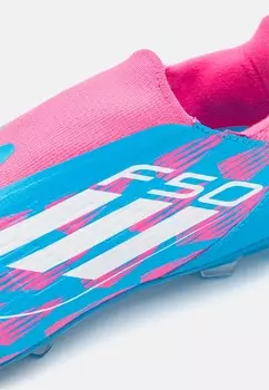 Бутсы F50 LEAGUE LACELESS FIRM/MULTI-GROUND adidas, синий