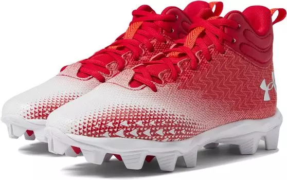 Бутсы Football Spotlight 3.0 Rubber Molded Under Armour, цвет Red/White/Metallic Silver