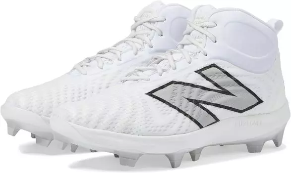 Бутсы FuelCell 4040v7 Mid-Molded New Balance, цвет Optic White/Raincloud
