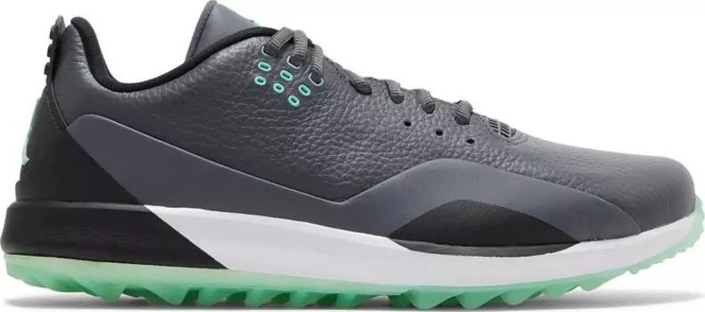 Бутсы Jordan ADG 3 Dark Grey Green Glow, серый