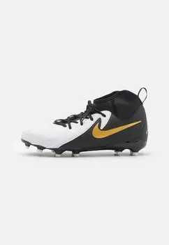 Бутсы JR PHANTOM LUNA II ACADEMY FG/MG UNISEX Nike, цвет white/black/metallic gold coin