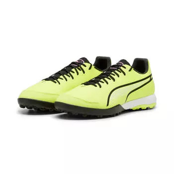 Бутсы KING PRO TT для взрослых PUMA Electric Lime Black Poison Pink Green