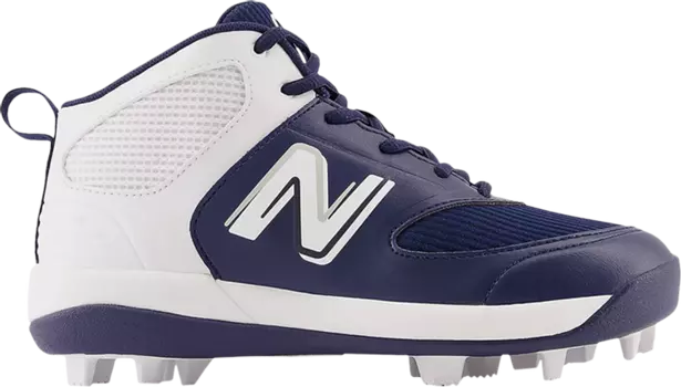 Бутсы New Balance 3000v6 Big Kid Rubber Molded 'Navy White', синий