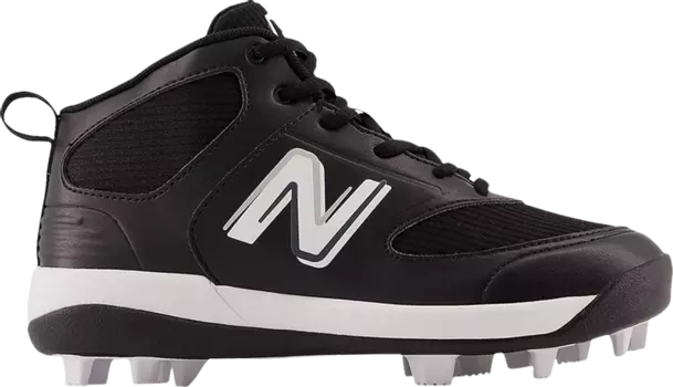 Бутсы New Balance 3000v6 Big Kid Wide Rubber Molded 'Black White', черный