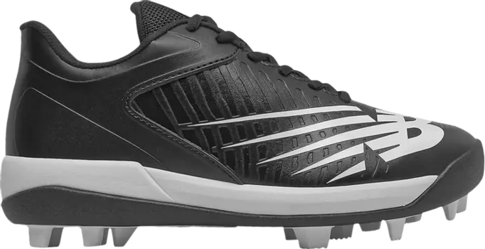 Бутсы New Balance 4040 v6 Big Kid 'Rubber Molded - Black White', черный