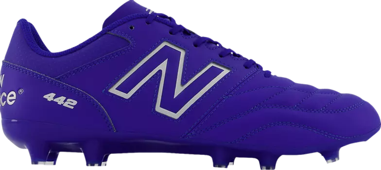 Бутсы New Balance 442v2 Team FG 2E Wide 'Blue White', синий