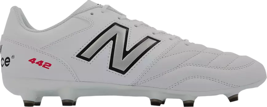 Бутсы New Balance 442v2 Team FG 'White Black', белый