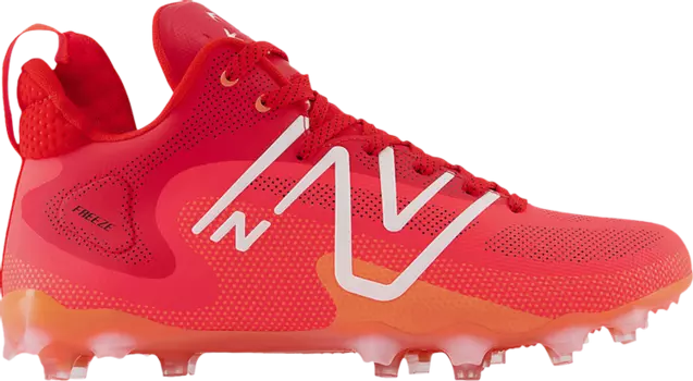 Бутсы New Balance FreezeLX v4 2E Wide 'Energy Red', красный