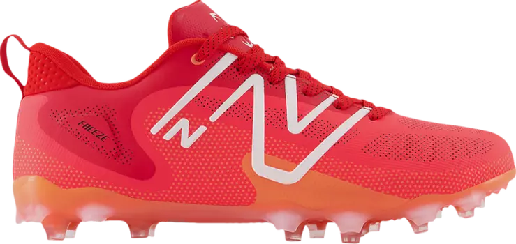 Бутсы New Balance FreezeLX v4 Low 2E Wide 'Energy Red', красный