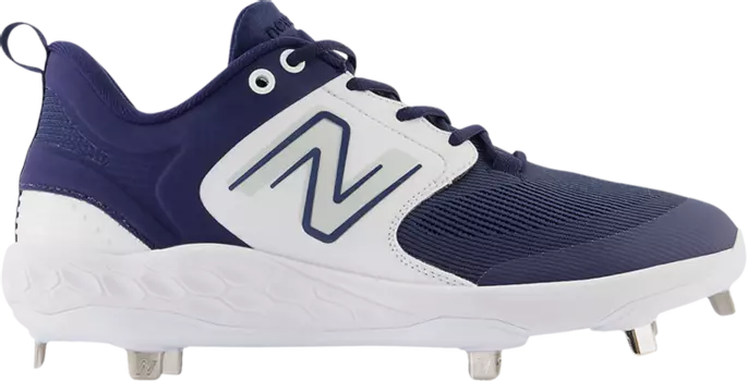 Бутсы New Balance Fresh Foam X 3000v6 Metal 2E Wide 'Navy White', синий