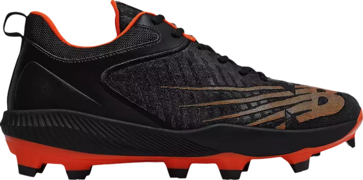 Бутсы New Balance FuelCell 4040 v6 'Molded Black Orange', черный