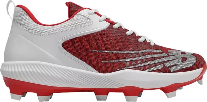 Бутсы New Balance FuelCell 4040 v6 'Molded Fresh Pearls - Team Red White', красный