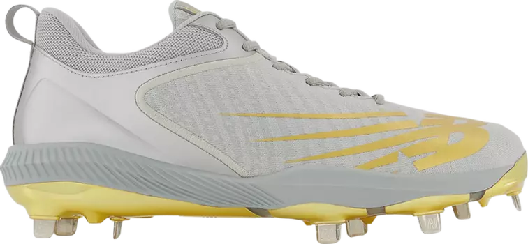 Бутсы New Balance FuelCell 4040 v6 'Trophy - Silver Gold', серебряный