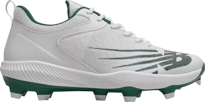 Бутсы New Balance FuelCell 4040 v6 Molded 'Team Forest Green', белый