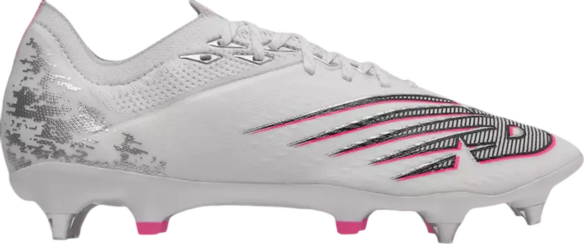 Бутсы New Balance Furon V6+ Pro SG 2E Wide 'White Alpha Pink', белый