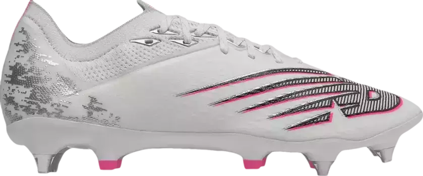 Бутсы New Balance Furon V6+ Pro SG 'White Alpha Pink', белый