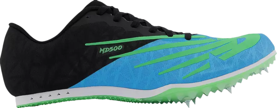 Бутсы New Balance MD500v8 'Blue Black Green', синий