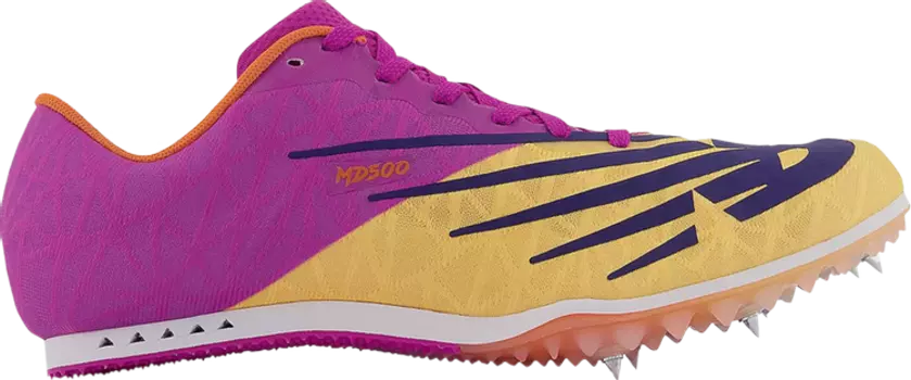 Бутсы New Balance MD500v8 'Vibrant Apricot Magenta Pop', фиолетовый