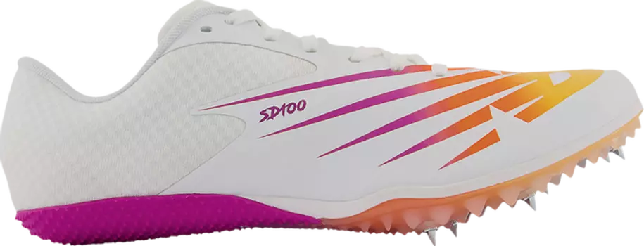 Бутсы New Balance SD100v4 'White Vibrant Apricot', белый