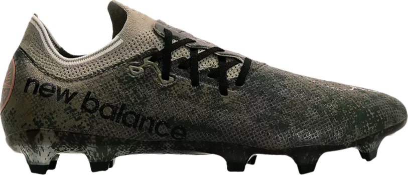 Бутсы New Balance Stone Island x Raheem Sterling x Furon v7 Pro FG 'Camo', зеленый