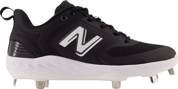 Бутсы New Balance Wmns Fresh Foam X Velo v3 Metal Wide 'Black White', черный
