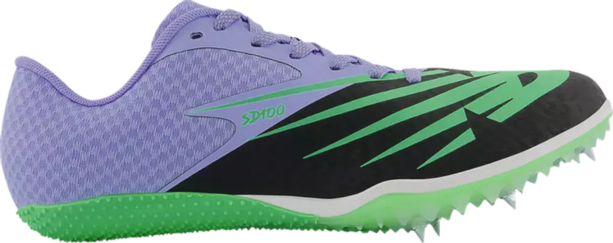 Бутсы New Balance Wmns SD100v4 'Black Vibrant Violet', фиолетовый