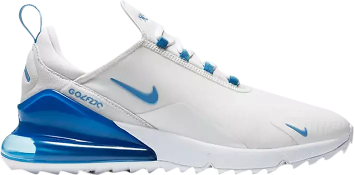 Бутсы Nike Air Max 270 Golf 'White Blue Coast', белый