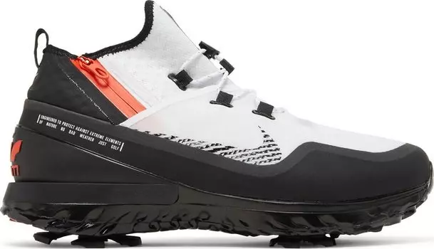 Бутсы Nike Air Zoom Infinity Tour Shield Golf Wide 'Team Orange Black', белый