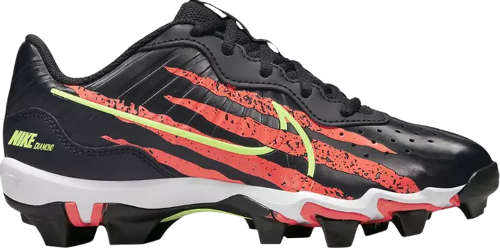 Бутсы Nike Alpha Huarache 4 Keystone GS 'Black Bright Crimson', черный