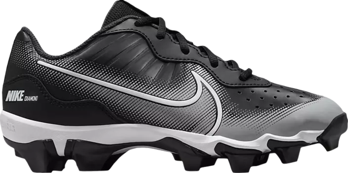 Бутсы Nike Alpha Huarache 4 Keystone GS 'Black Dark Smoke Grey', черный