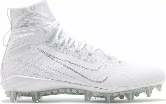 Бутсы Nike Alpha Huarache 7 Elite 'White Metallic Silver', белый
