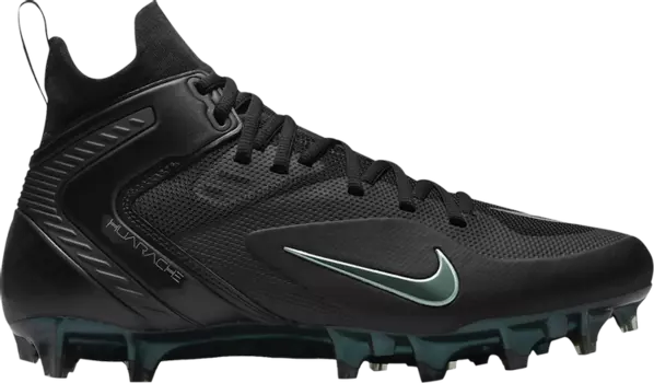Бутсы Nike Alpha Huarache 8 Elite 'Black Metallic Silver', черный