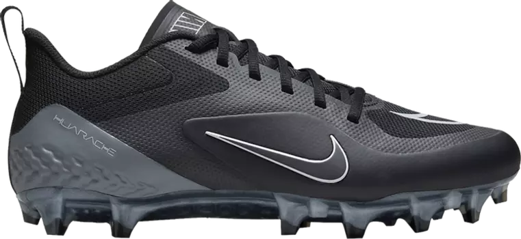 Бутсы Nike Alpha Huarache 8 Pro 'Black Light Smoke Grey', черный